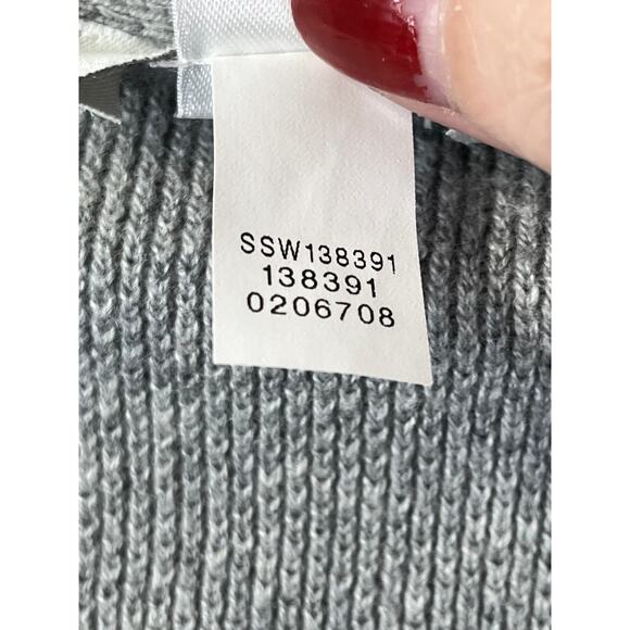 EUC J.Jill women's textured wool/silk blend sweater, light gray, size XL - Picture 5 of 9